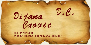 Dijana Čaović vizit kartica